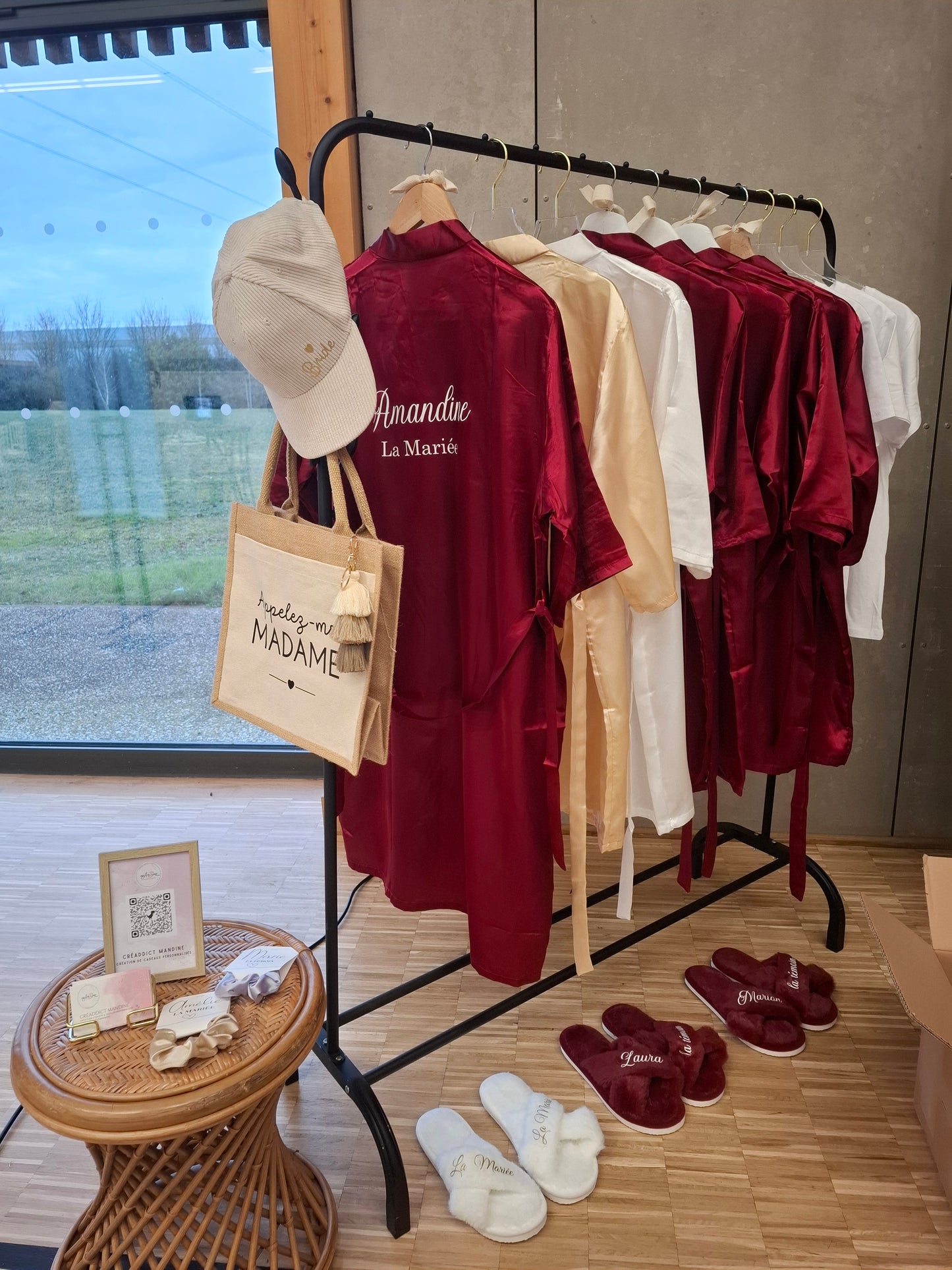 PEIGNOIR SATIN personnalisé