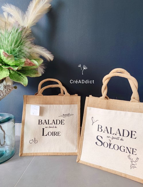 SAC - CABAS toile de jute