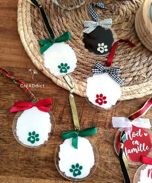 BOULE DE NOEL plate personnalisée