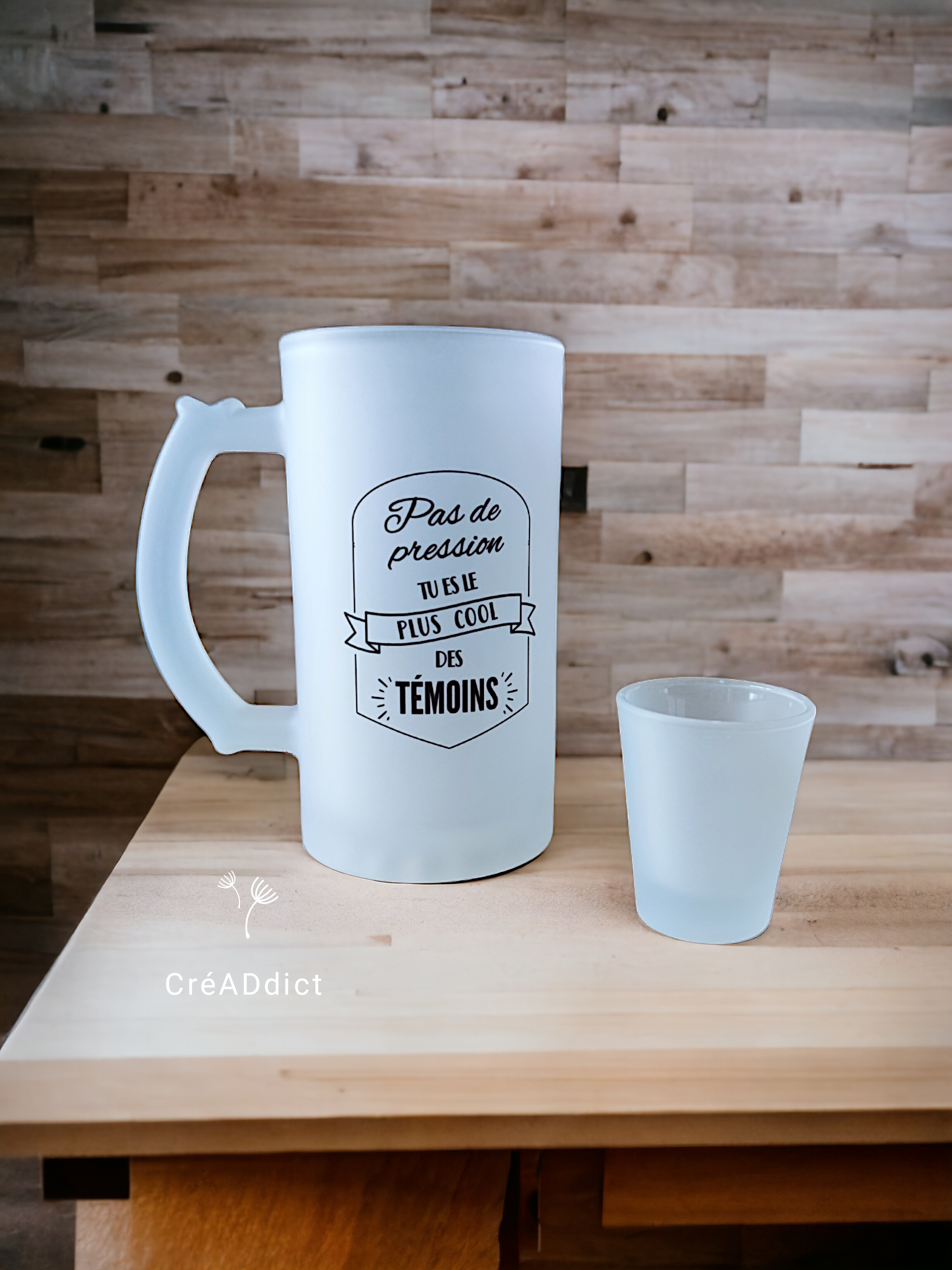 Monsieur TSHIRT Chope Bière Personnalisée Gravée | Texte Ou Nom Au Choix 39.5 Cl Verre De Qualité