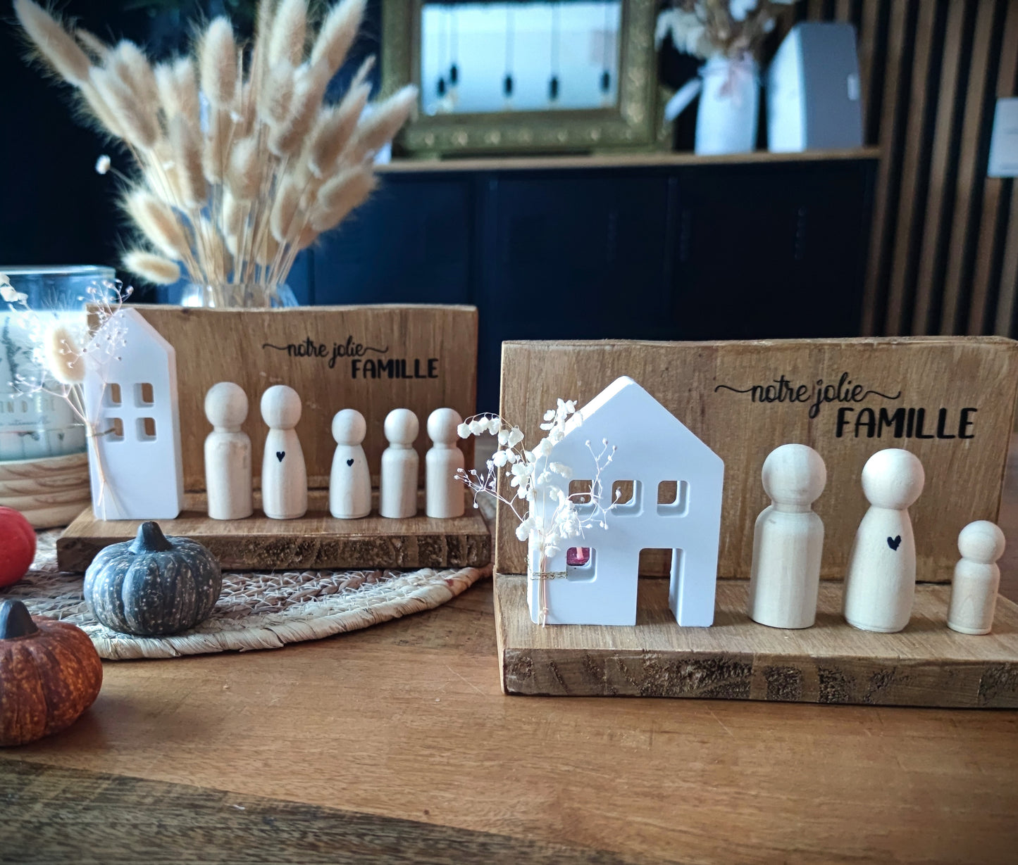 NOTRE JOLIE FAMILLE - Cadre bois