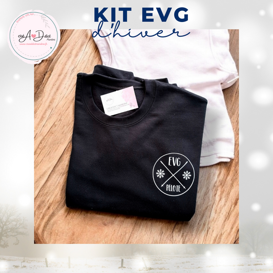 Sweat noir personnalisé pour équipe EVG