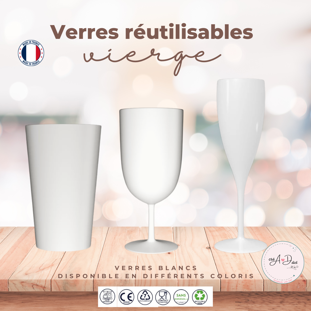 VERRE VIERGE réutilisable