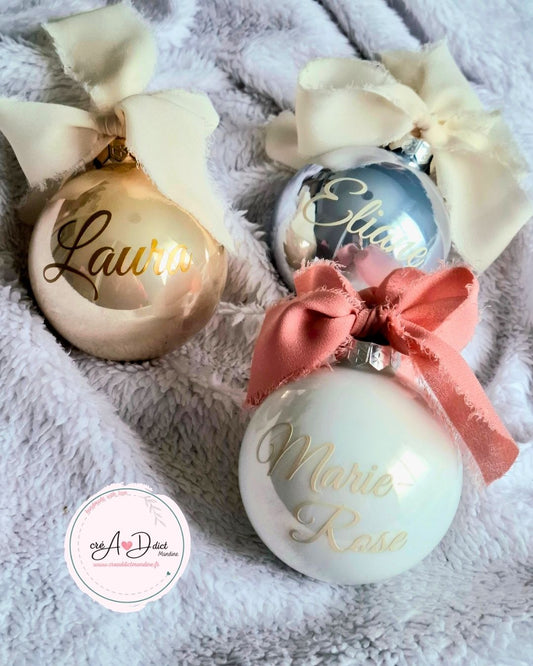 BOULE DE NOEL en verre