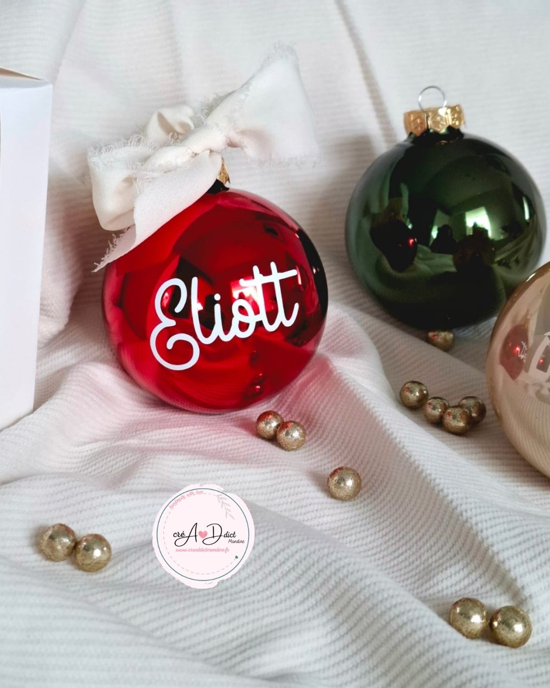 BOULE DE NOEL en verre