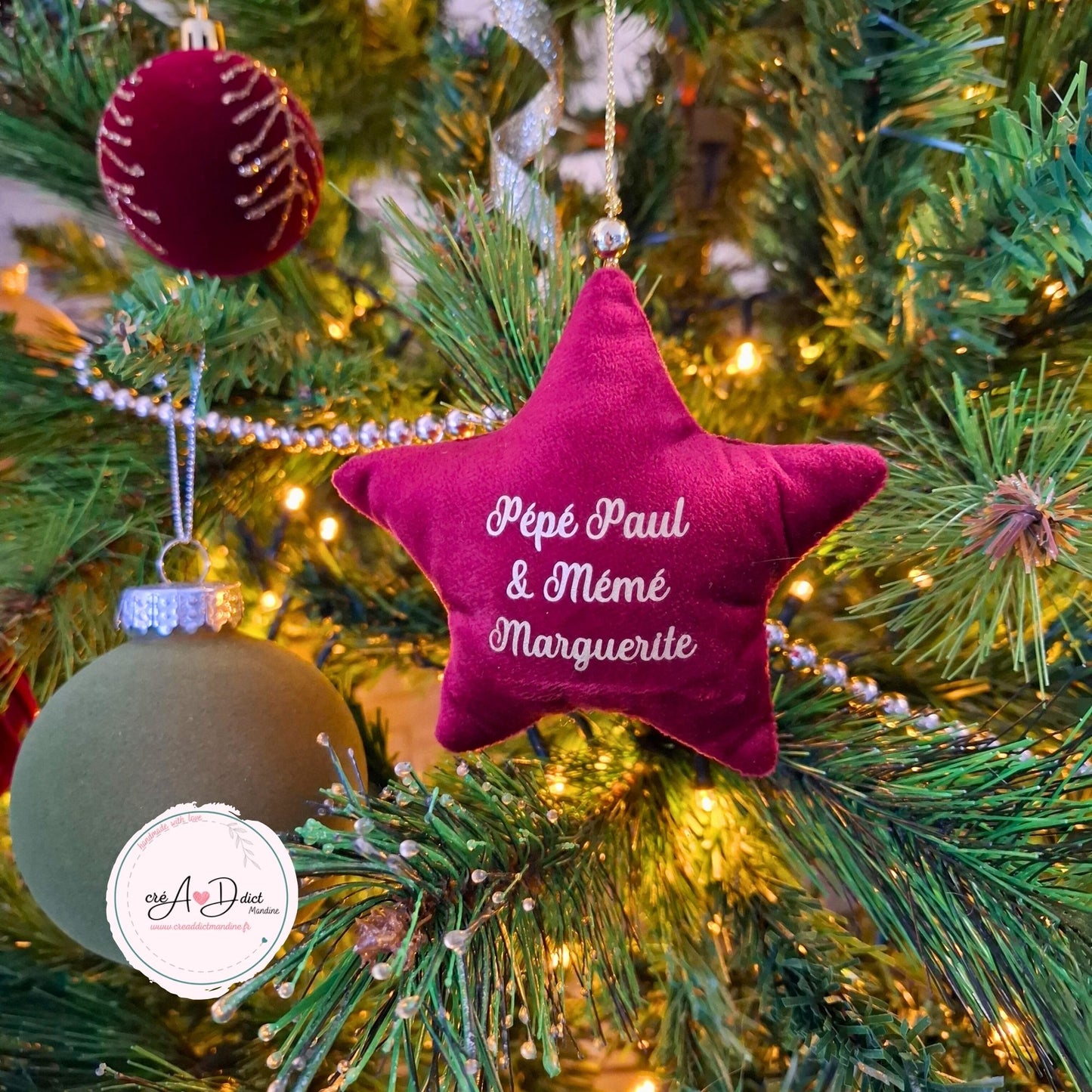 ETOILE DE NOEL personnalisée