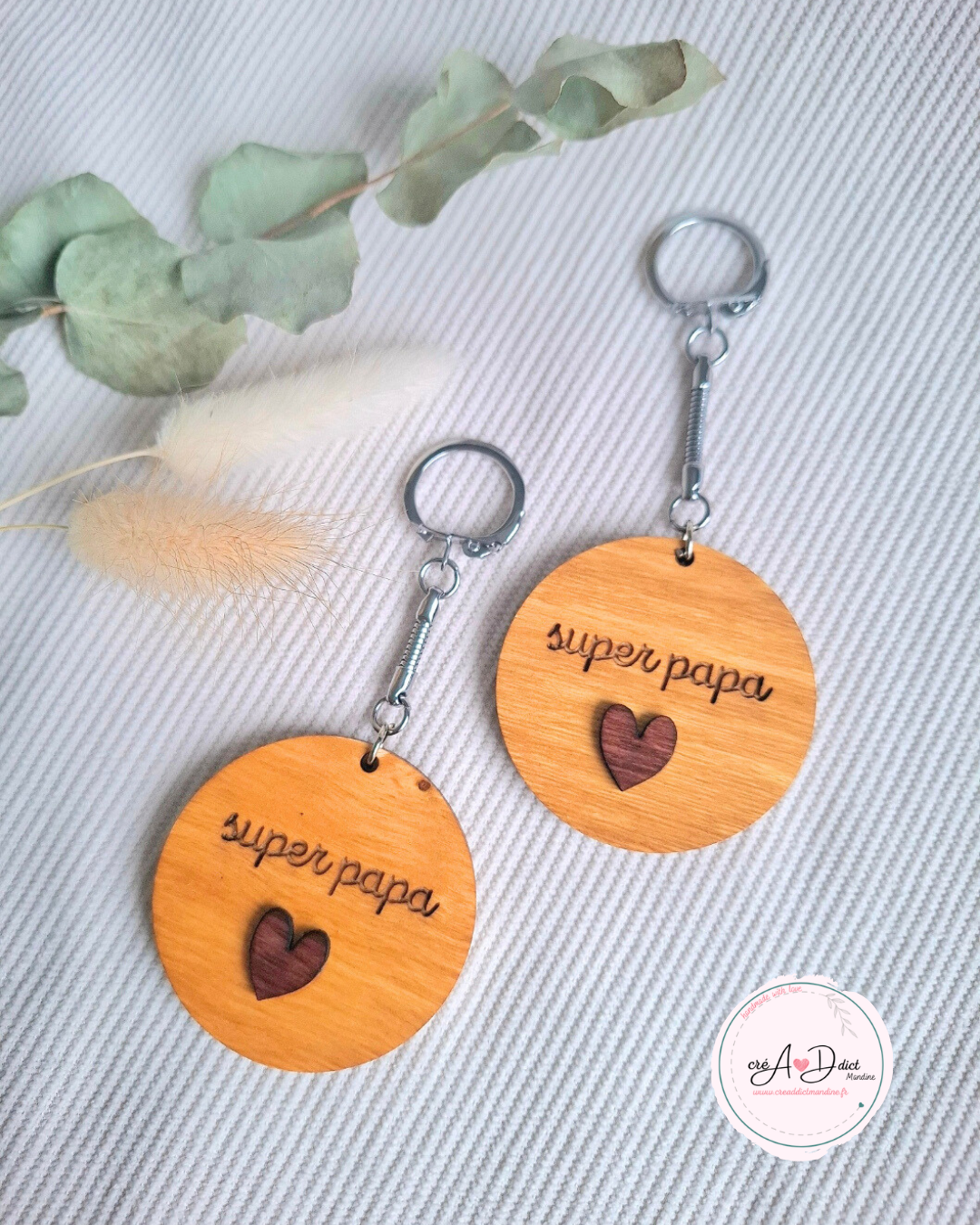 PORTE CLÉ en bois personnalisé