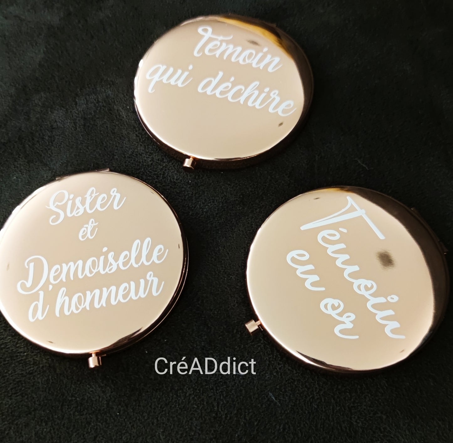 MIROIR DE POCHE & SA TROUSSE