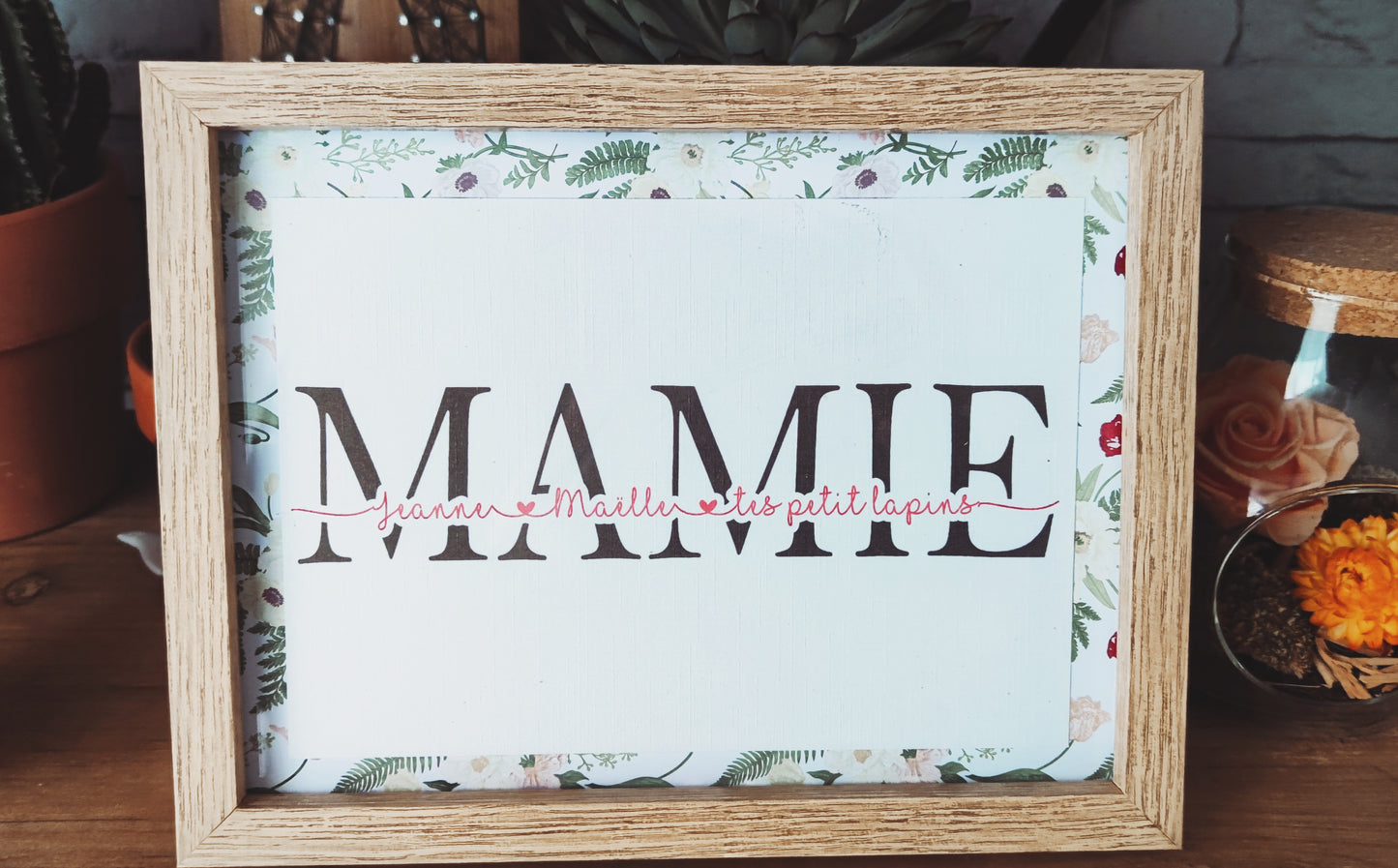 CADRE FAMILLE, MAMAN, MAMIE, MARRAINE ...