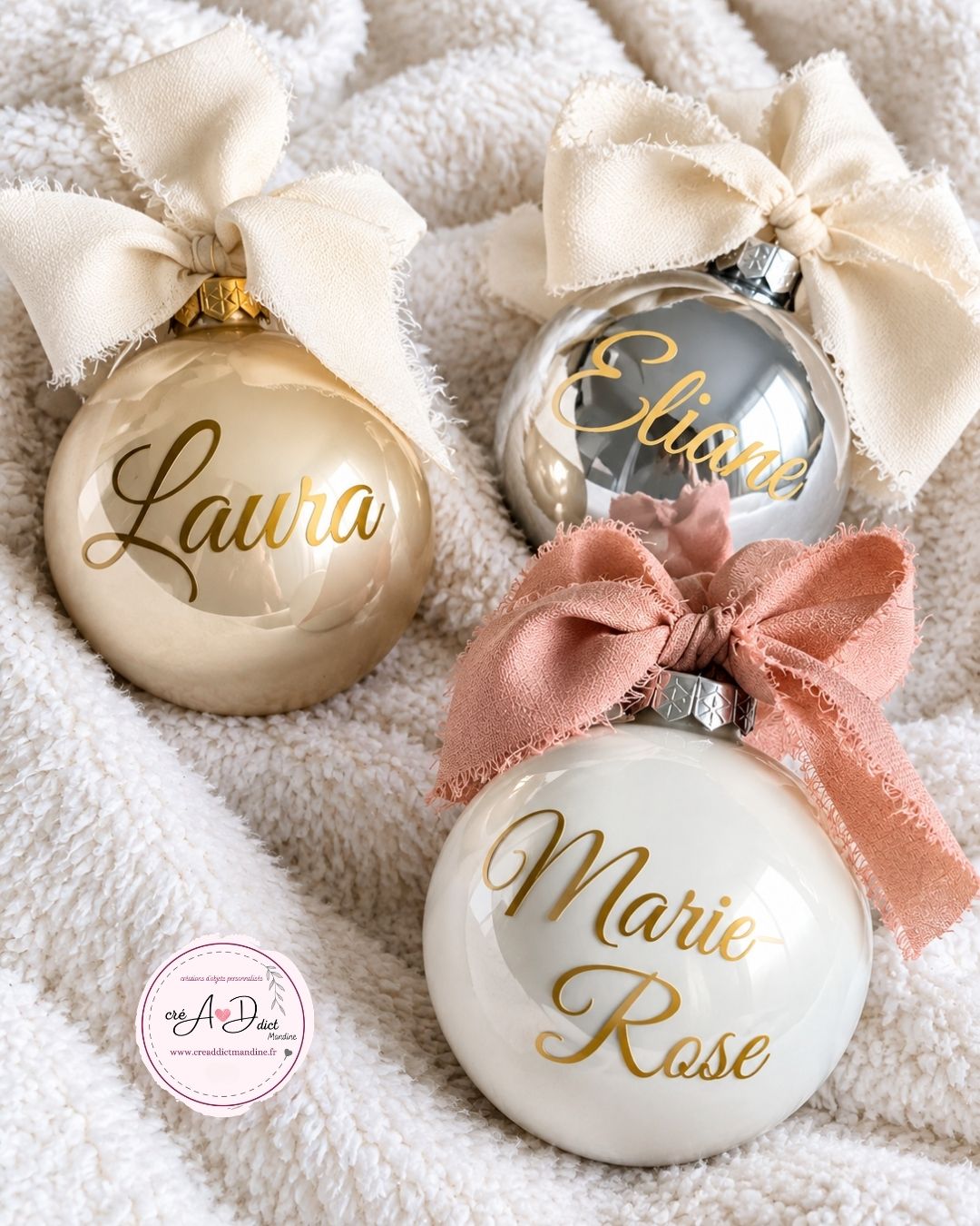 Boule de noel personnalisée