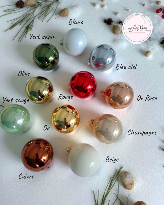 boulle de noel en verre