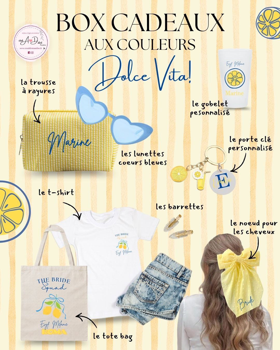 BOX cadeaux EVJF personnalisée - Coffrets accessoires