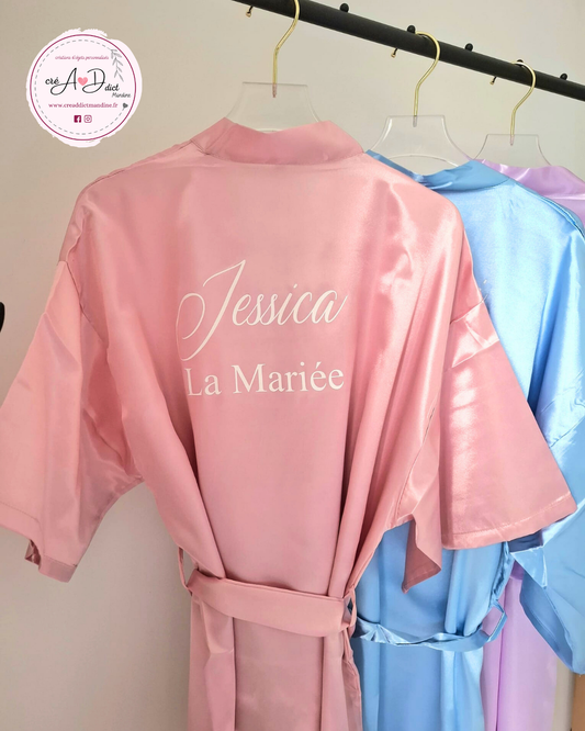 PEIGNOIR SATIN personnalisé
