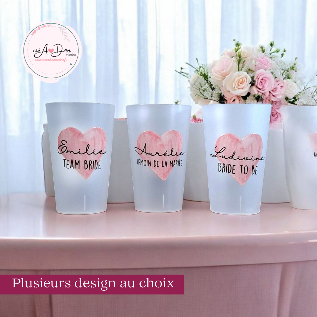 GOBELET coeur personnalisé