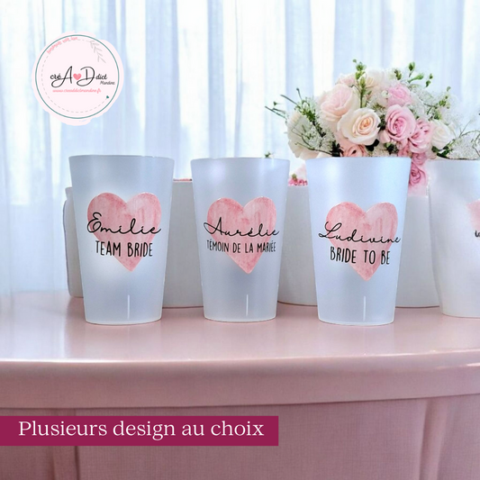 GOBELET coeur personnalisé