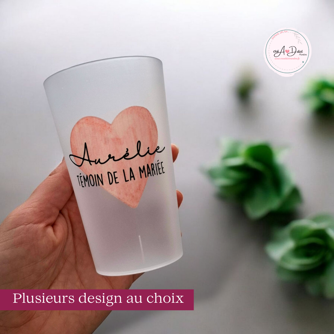 GOBELET coeur personnalisé