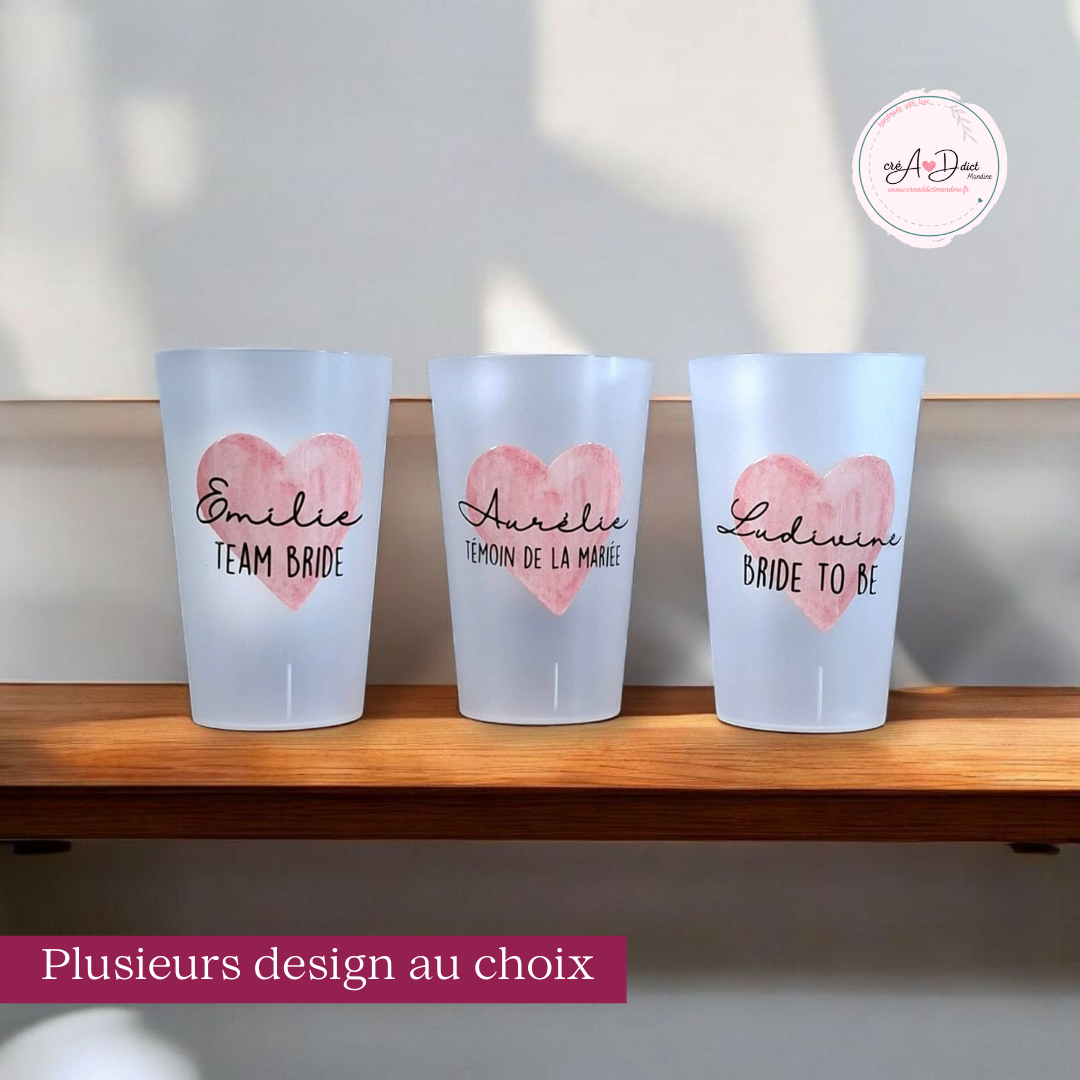GOBELET coeur personnalisé