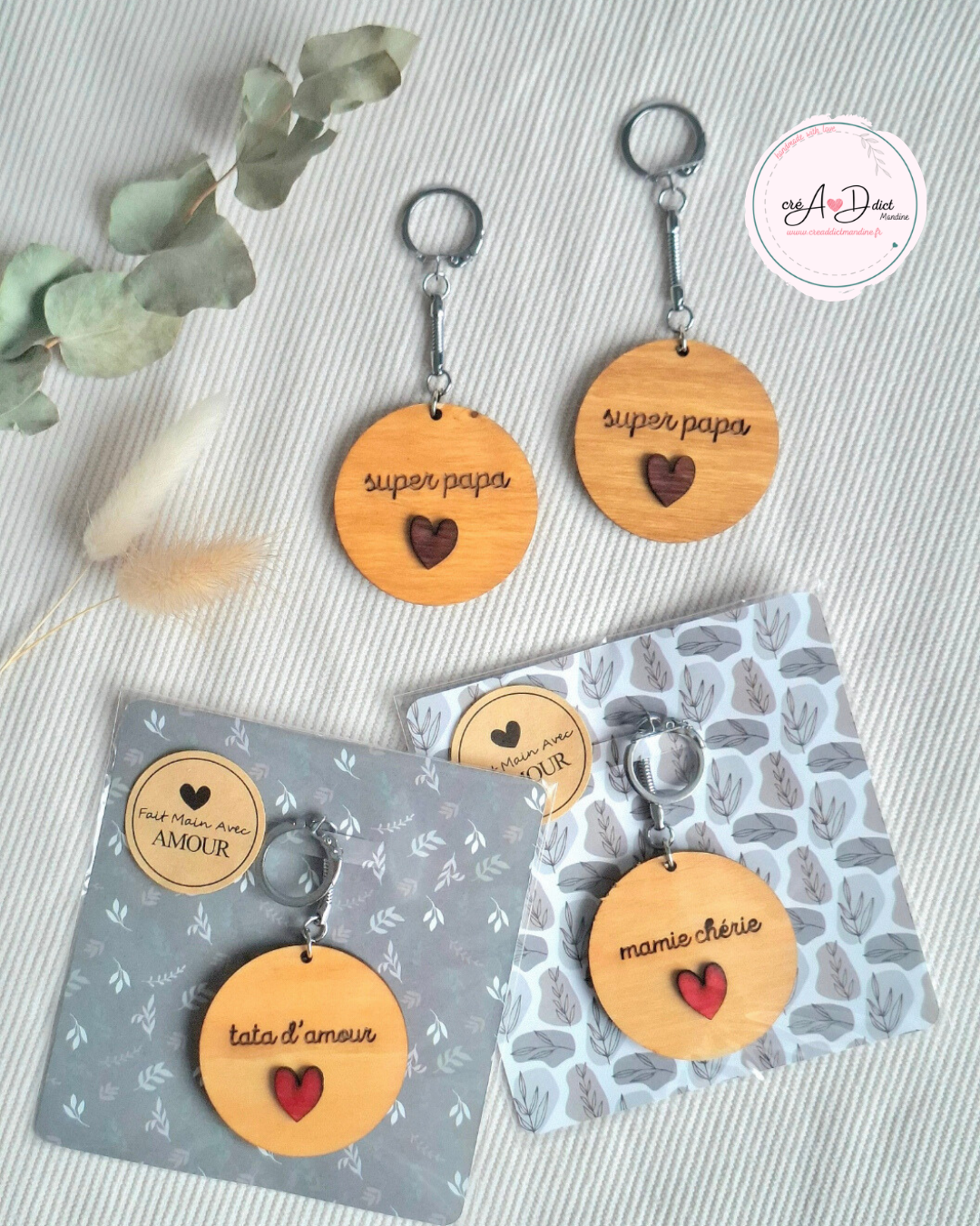 PORTE CLÉ en bois personnalisé