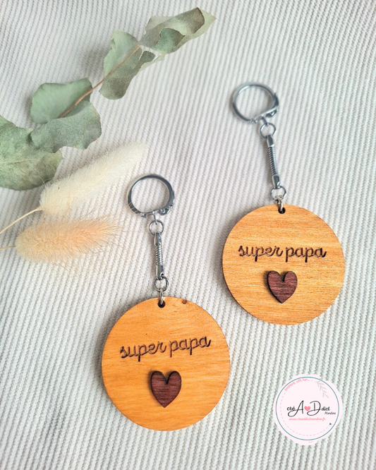 PORTE CLÉ en bois personnalisé