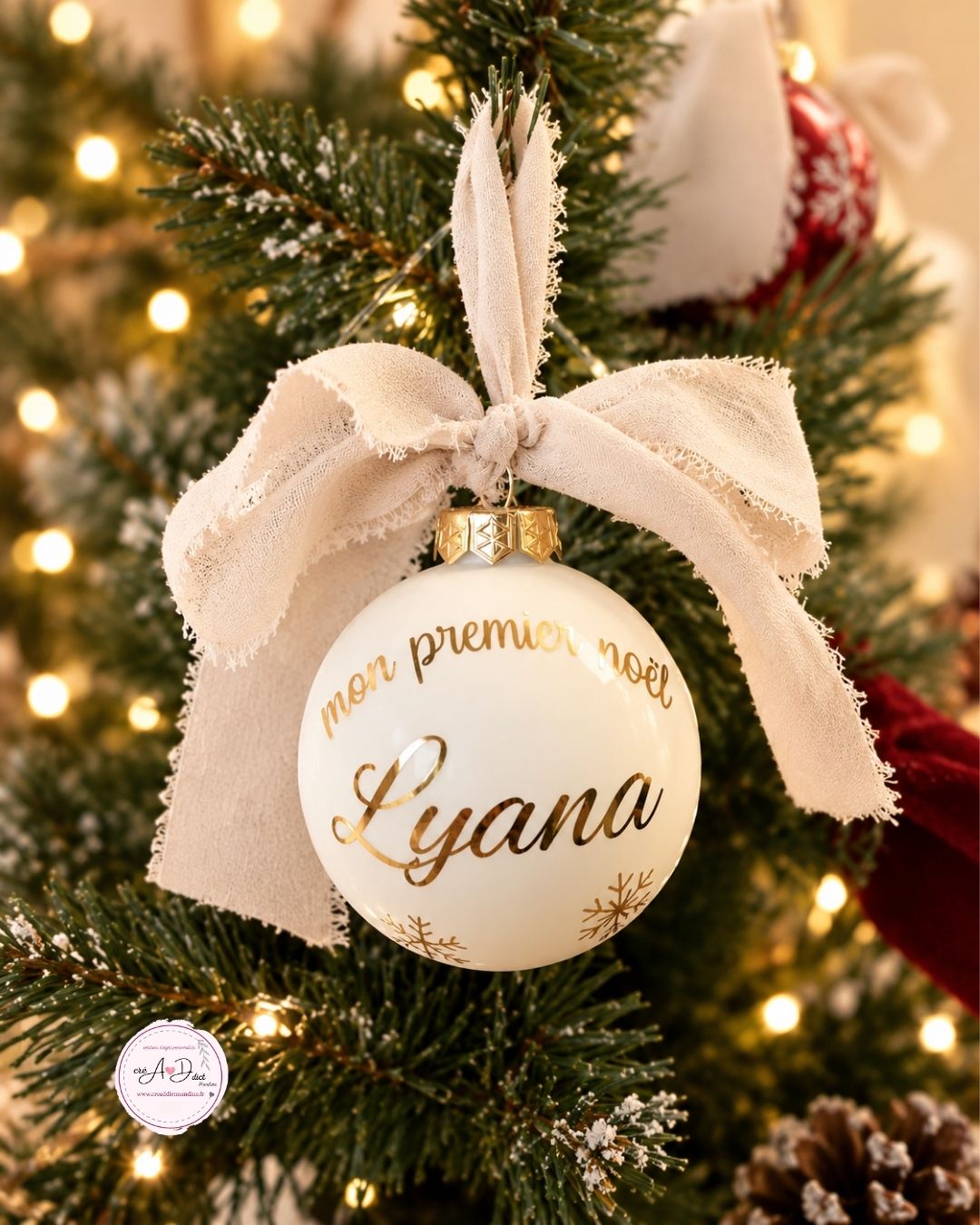 BOULE DE NOEL en verre