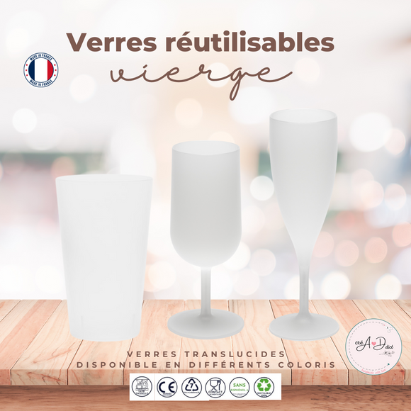 VERRE VIERGE réutilisable