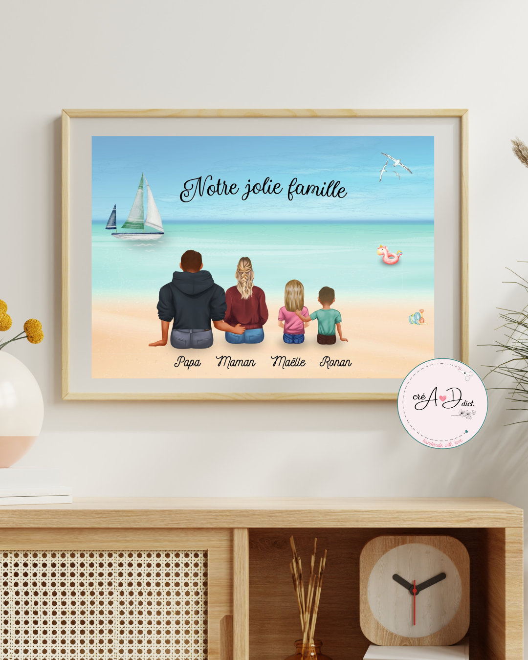 AFFICHE de FAMILLE personnalisée