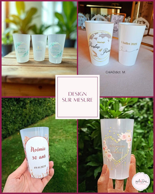GOBELET IMPRIMÉ réutilisable
