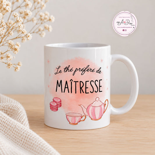 mug personnalise maitresse