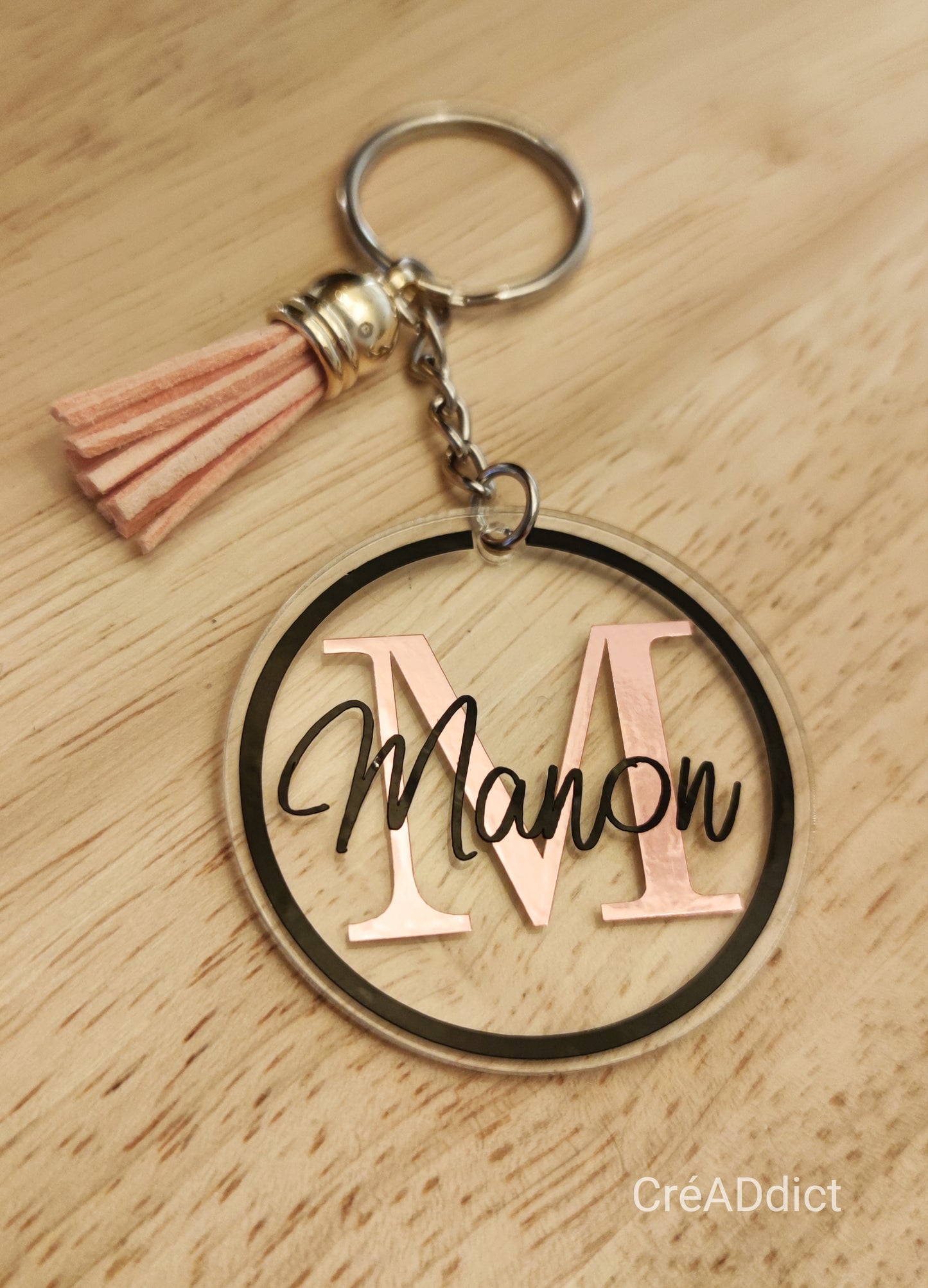 PORTE CLÉ rond personnalisé