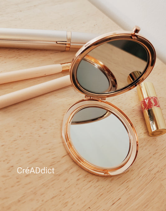 MIROIR DE POCHE & SA TROUSSE