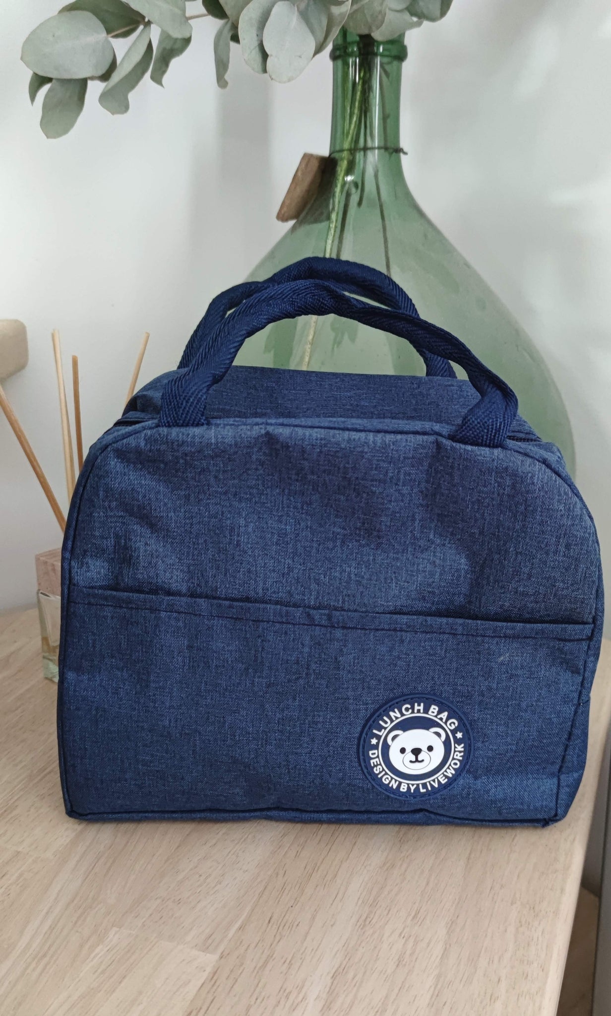 Lunch bag isotherme Exotique - Bleu